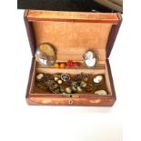 Box of vintage costume jewellery