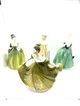 2 Royal Doulton lady figures includes Lynne hn2329, Fluer hn2368 and 2 other lady figures