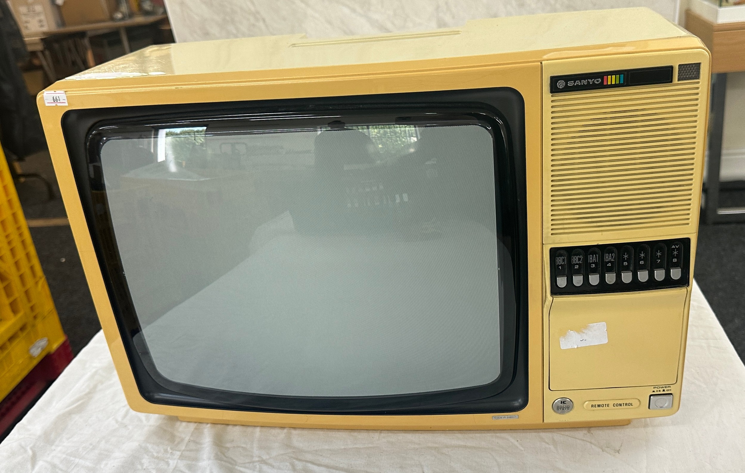 Vintage Sanyo Television, no remote, untested