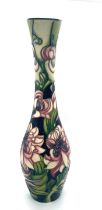 Limited edition Moorcroft vase clements queen vase height approximately 12.5 inches tall