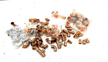 Selection of copper plumbing fittings