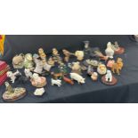 Large selection of animal figures includes Beswick, BmS, boarder fine arts etc