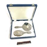 Vintage sterling silver vanity dressing set boxed