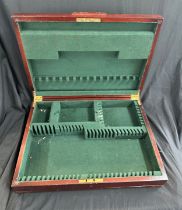 Vintage large wooden cutlery box