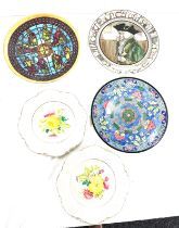 Selection of 5 Collectors plates includes Royal Doulton, Crown Ducal etc