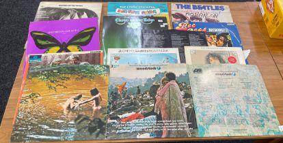 Selection of 60's-80's vinyl LPS including The Birds, The Beatles etc