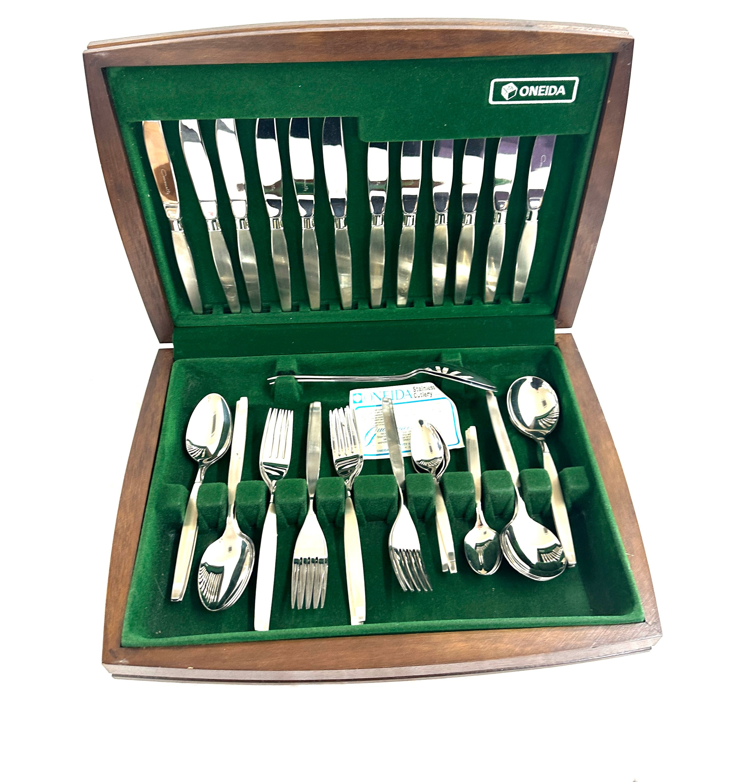 Vintage Oneida stainless steel cutlery set