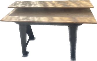 Industrial base desk measures approximately 38 inches tall 60 inches wide 25 inches depth