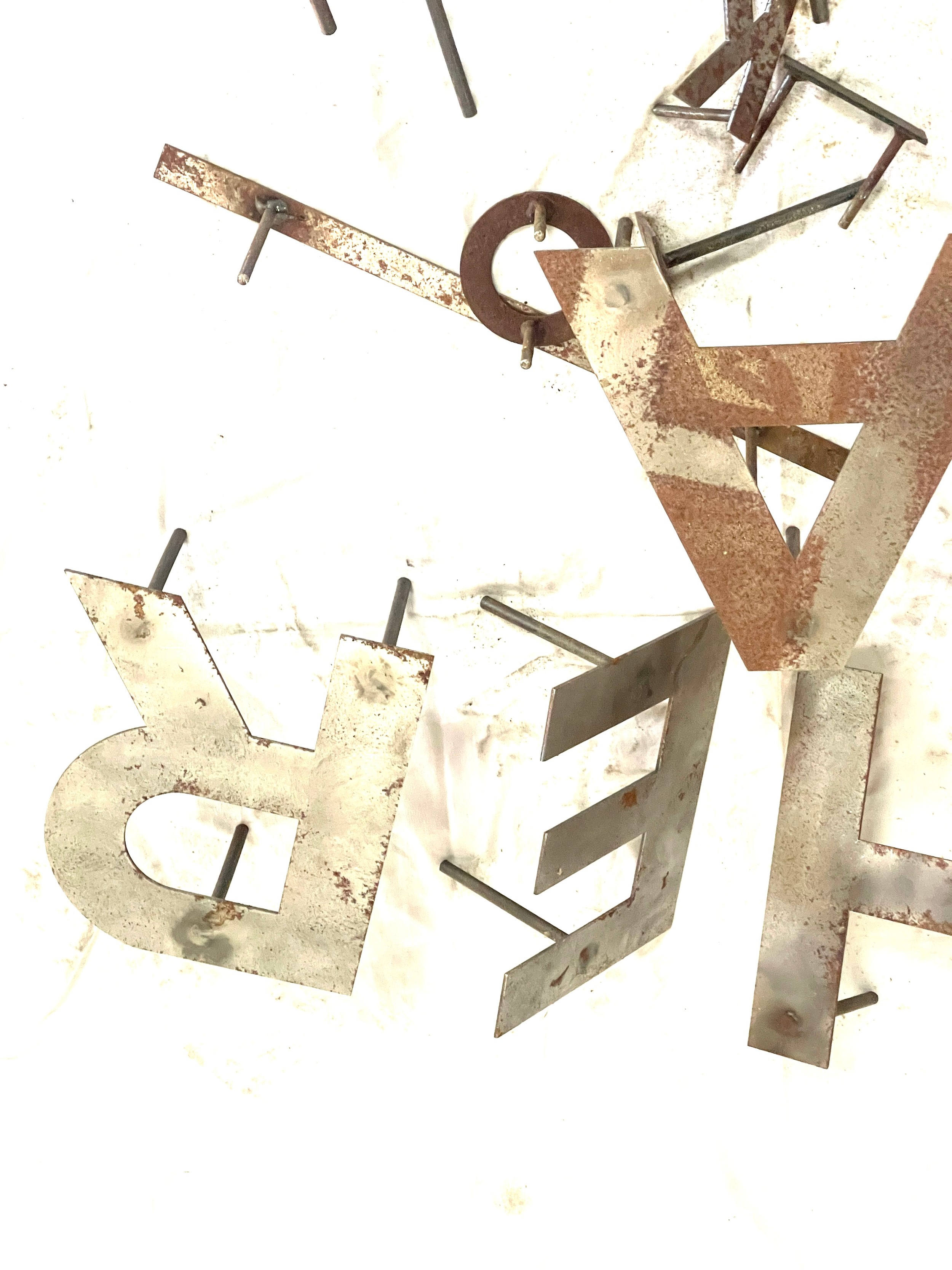 Selection of assorted metal display letters - Image 4 of 5