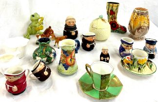 Selection of collectable pieces from Goebel, Shelley, Doulton, Sylvac etc