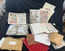Large job lot of stamps includes loos, albums etc