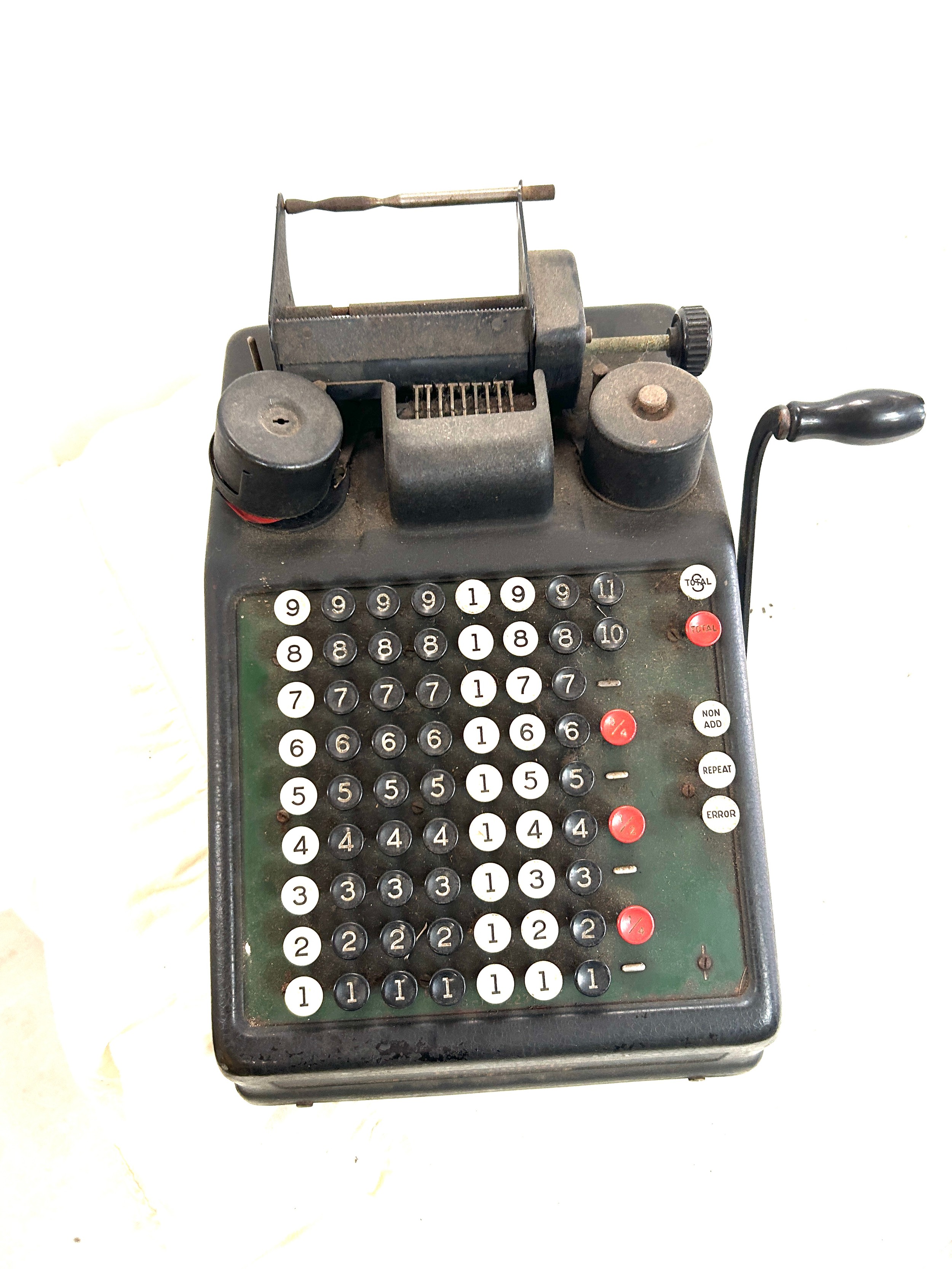 Vintage Burroughs calculator till - Image 2 of 3