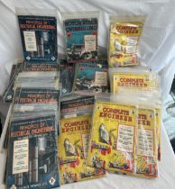 Large selection of vintage engineer manuals to include motor repair, electric engineering etc
