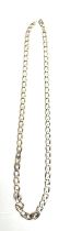 Ladies 9ct gold chain necklace, total weight 20 grams, 52cm long