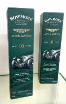 2 bottles of Brand new in box Bowmore 10 Year Old Dark & Intense - Aston Martin Edition 1L