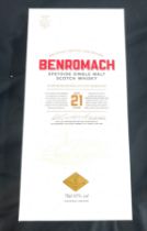 Benromach speyside single malt Scotch whisky, 21 years, 70cl, 43%