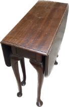 Mahogany queen ann gate leg table measures approximately