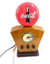 Coca cola radio, untested measures approximately 16 inches tall