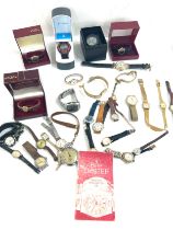 Selection of vintage wrist watches, all untested