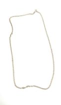 9ct gold chain, total weight 7.4 grams, length approximately 62cm