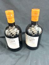 2 bottles of Monkey shoulder smokey monkey triple malt whisky