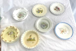 Selection of pottery includes Beatrix potter etc