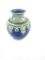 Antique royal doulton lambeth ware vase height 7.5 inches