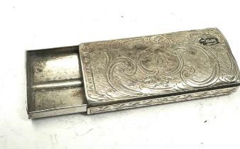 antique silver vesta case