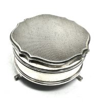 antique sterling silver jewellery trinket box