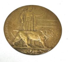 WW1 Death Plaque Named William Pym