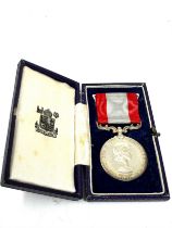 Boxed ER.II Coast Life Saving Corps Long Service Medal Presented To Ernest