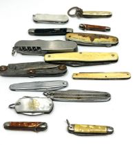 Vintage Assorted Small Pocket KNIVES Inc Smokers Knives, Pen Knives Etc
