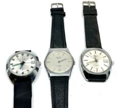 x3 Gents Vintage Hand-wind Wristwatches Working Inc. Rotary Etc.