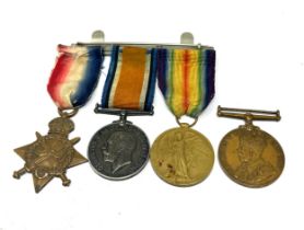 WW1 1914-15 Star Trio On Pin Bar & GV Special Constabulary Medal Trio Named