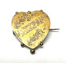 9ct gold "Mizpah" vintage brooch (1.5g)