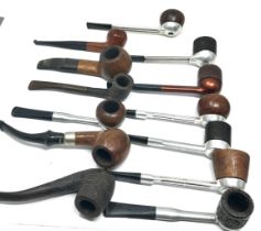 Job Lot Estate Pipes Inc Vintage Briar Hardcastle Dr Plumb Duncan Falco Etc x 13