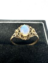 9ct gold antique opal dress ring (1.4g)