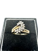 9ct gold vintage diamond ring (3.1g)