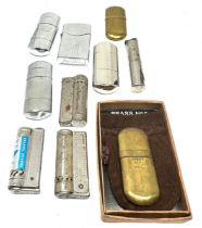 Vintage Cigarette Lighters Inc Comoy Brass No.5 Tommy IMCO Zenith UL Etc x 10