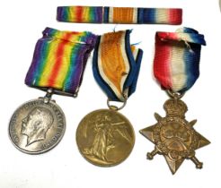 ww1 trio medals to 3-2545 pte j.bowers yorkshire light infantry