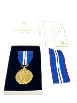 Boxed ER.II Queens Golden Jubilee Medal With Certificate