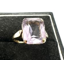 9ct gold amethyst ring weight 3g