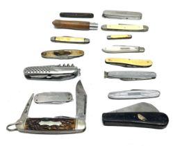 15 x Vintage Assorted Small Pocket KNIVES Inc Smokers Knives, Pen Knives Etc