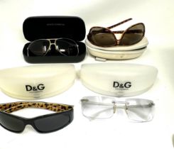 Collection of Designer Dolce & Gabbana Sunglasses x 4
