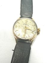 OMEGA 9ct Gold Ladies Hand-wind Wristwatch Working