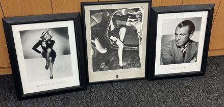 3 Framed black and white prints 24 inches tall 21 inches wide