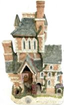 David Winter Cottage 14" Haunted house limited edition, 1313 /4900, small damage to tiled roof as