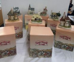 Selection of David Winter cottages with boxes some with COA, cottages to include Ashe cottage, The