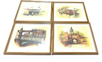 4 Framed Weston prints, frame measures approximately 13 inches by 11 inches