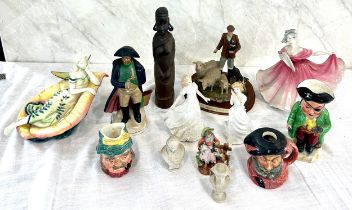 Selection of figures to include Royal Doulton ladies, Elaine, Friendship, sweet dreams, Benaya art